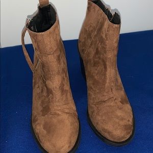 Brown booties